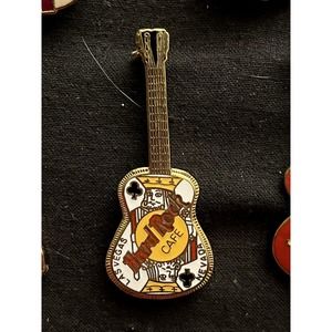 Hard Rock Cafe Las Vegas Nevada King of Clubs Guitar Pin 1990's